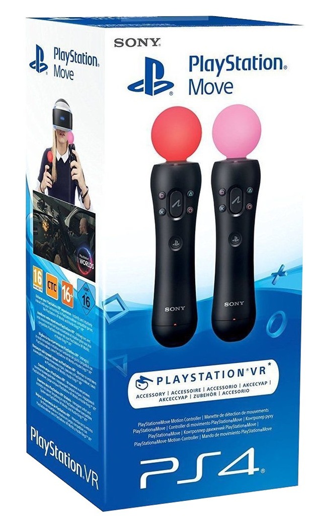 PLAYSTATION 4 GOGLE VR PS4 2X MOVE CAMERA V2 NOWE 7017276386