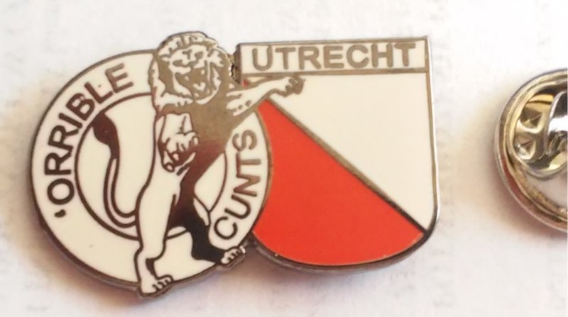 Odznaka MILLWALL & UTRECHT pin