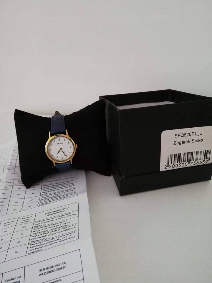 Bardzo ładny damski zegarek SEIKO SFQ828P1