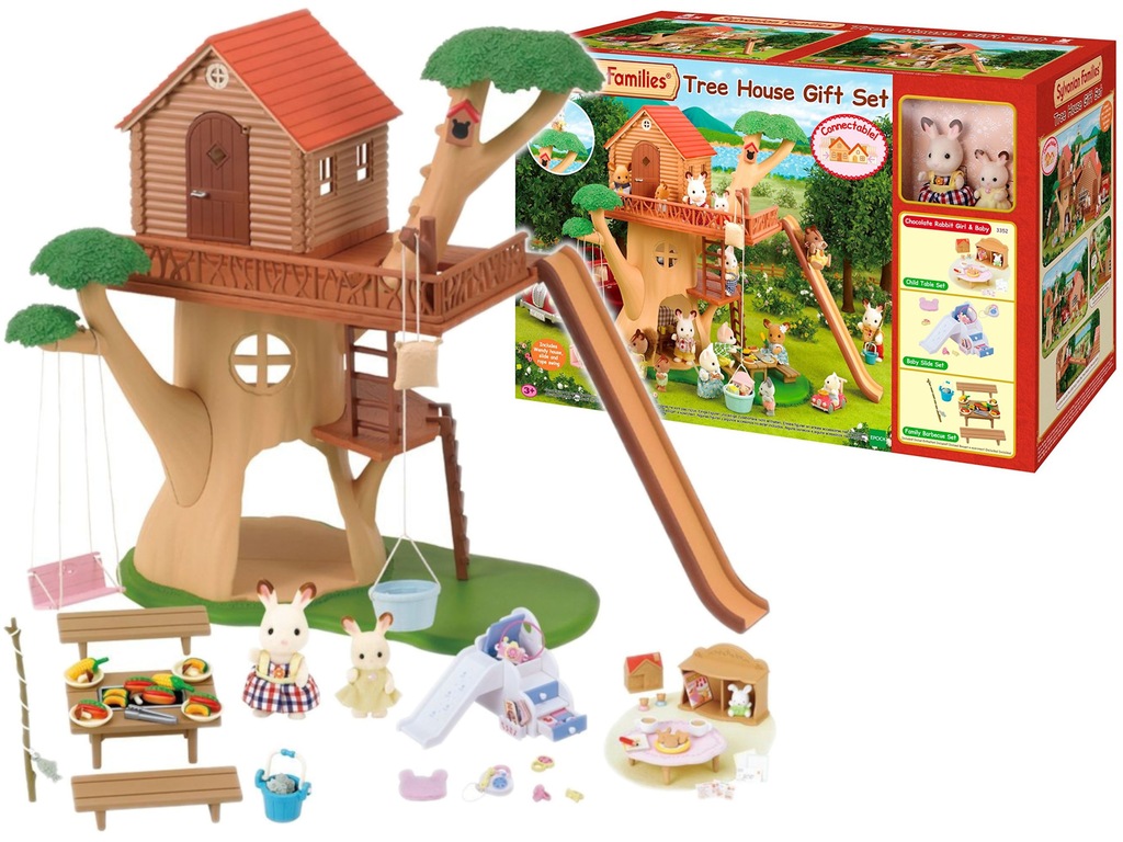 SYLVANIAN FAMILIES DOMEK NA DRZEWIE Figurki ZESTAW