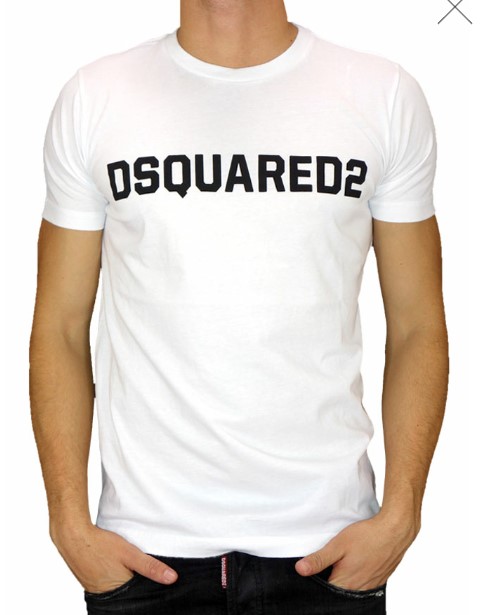 DSQUARED Koszulka męska biała R.XL