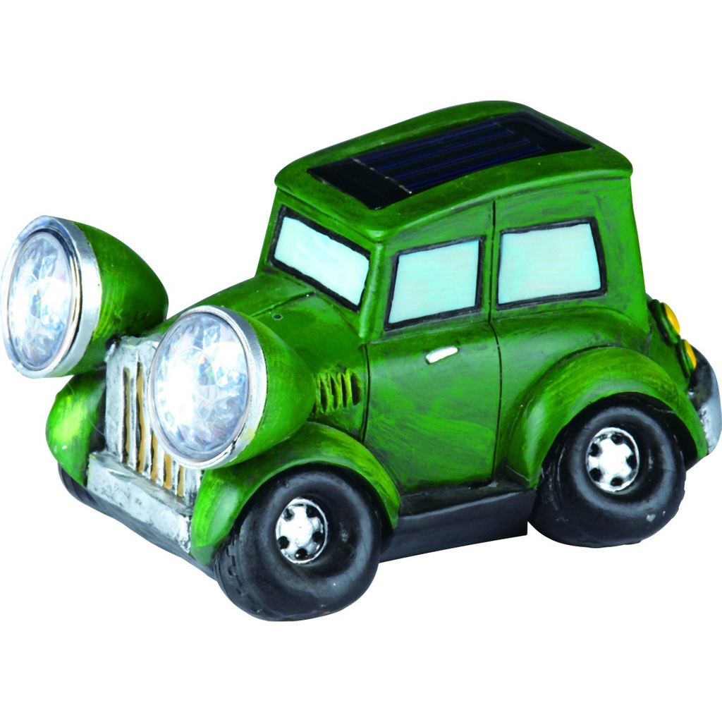 LAMPA SOLARNA AUTO ZIELONY FORD T Figurka Ogrodowa