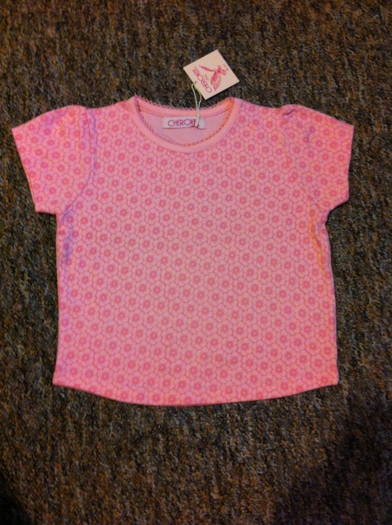 bluzeczka dla dziewczynki, nowa, 9-12 m-cy, różowa