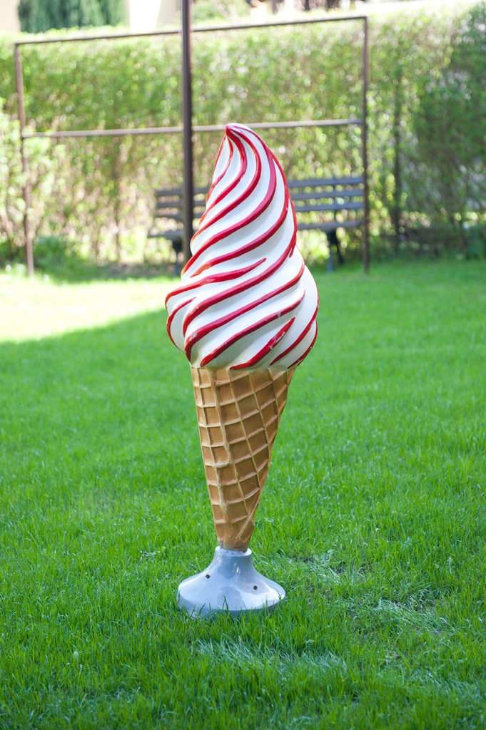 3D Lód Włoski kręcony reklama loda, 100cm stojący