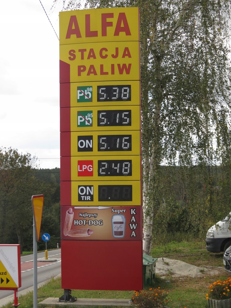 PYLON CENOWY /NA STACJE PALIW/