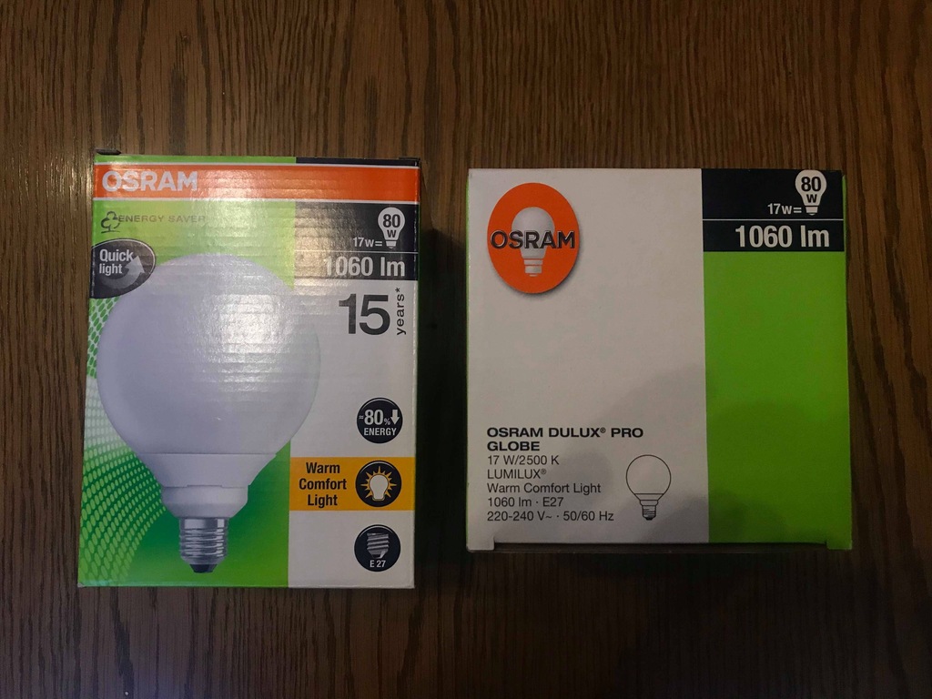 świetlówka osram dulux pro globe 17W 2500K e27