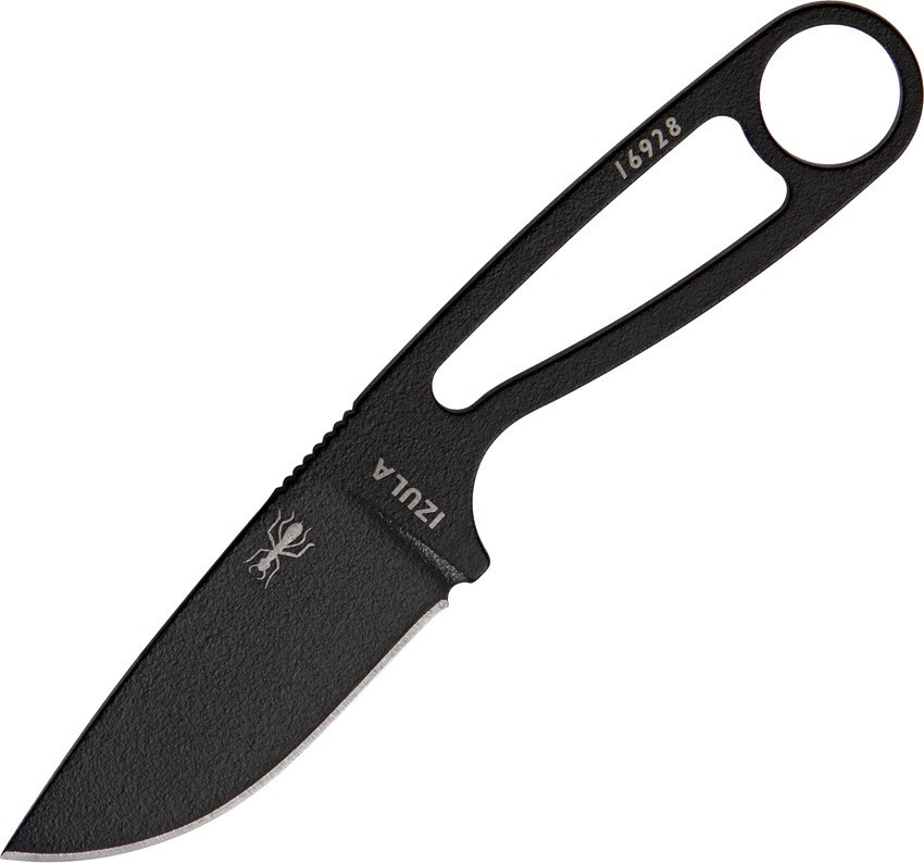 Nóż ESEE Izula BLACK Pochwa z klipsem MADE USA
