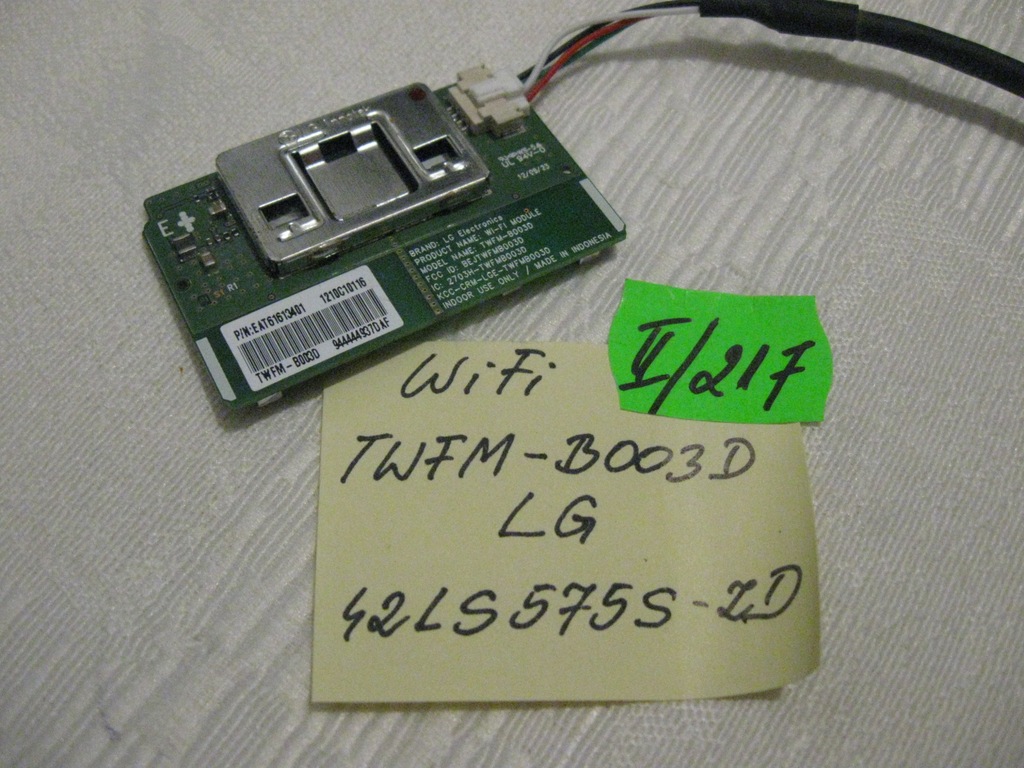 LG 42LS575S-ZD    Moduł  WiFi TWFM-B003D