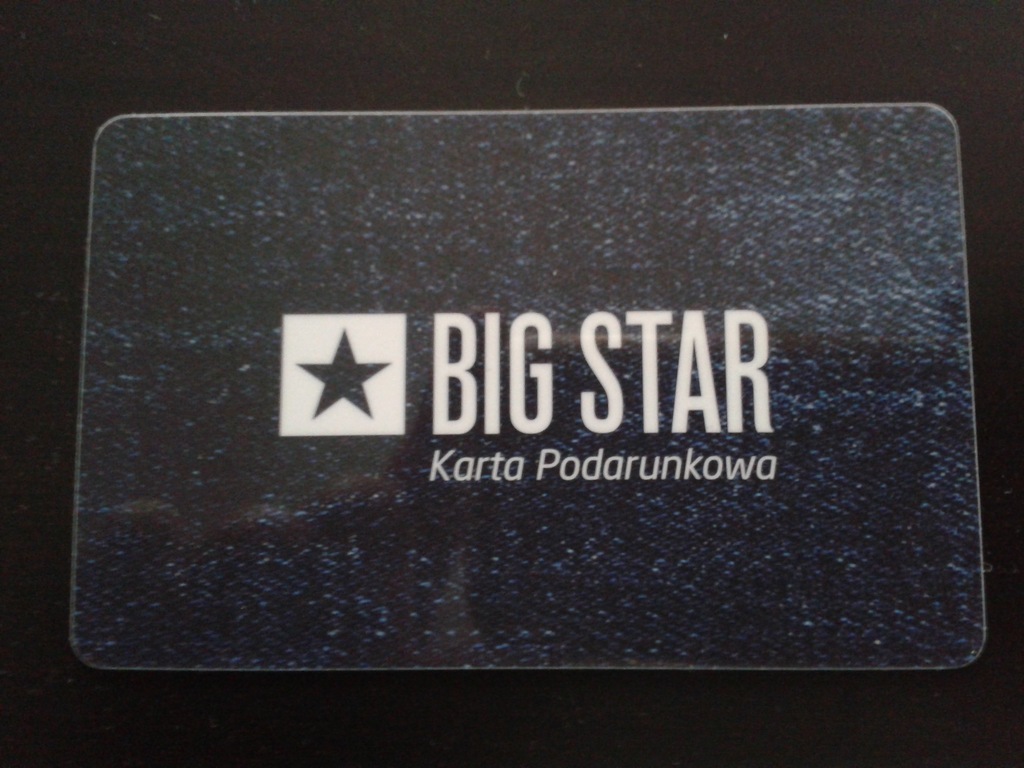 karta podarunkowa   big star