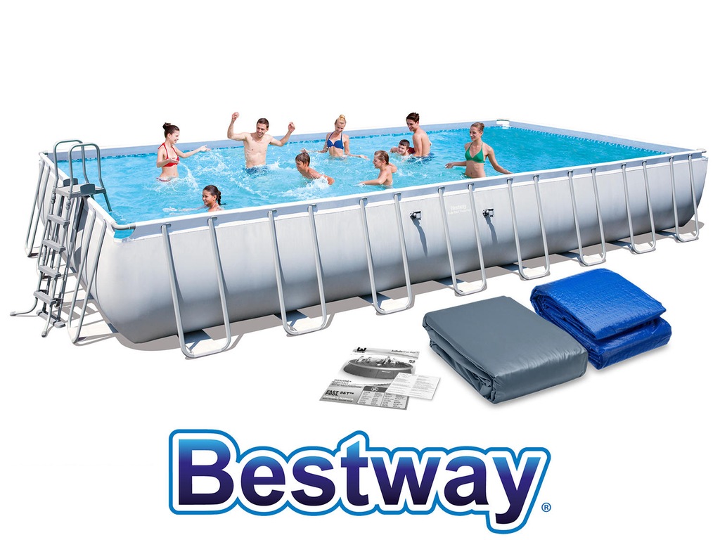 BASEN OGRODOWY DRABINKA 956x488 BESTWAY 56479 4w1