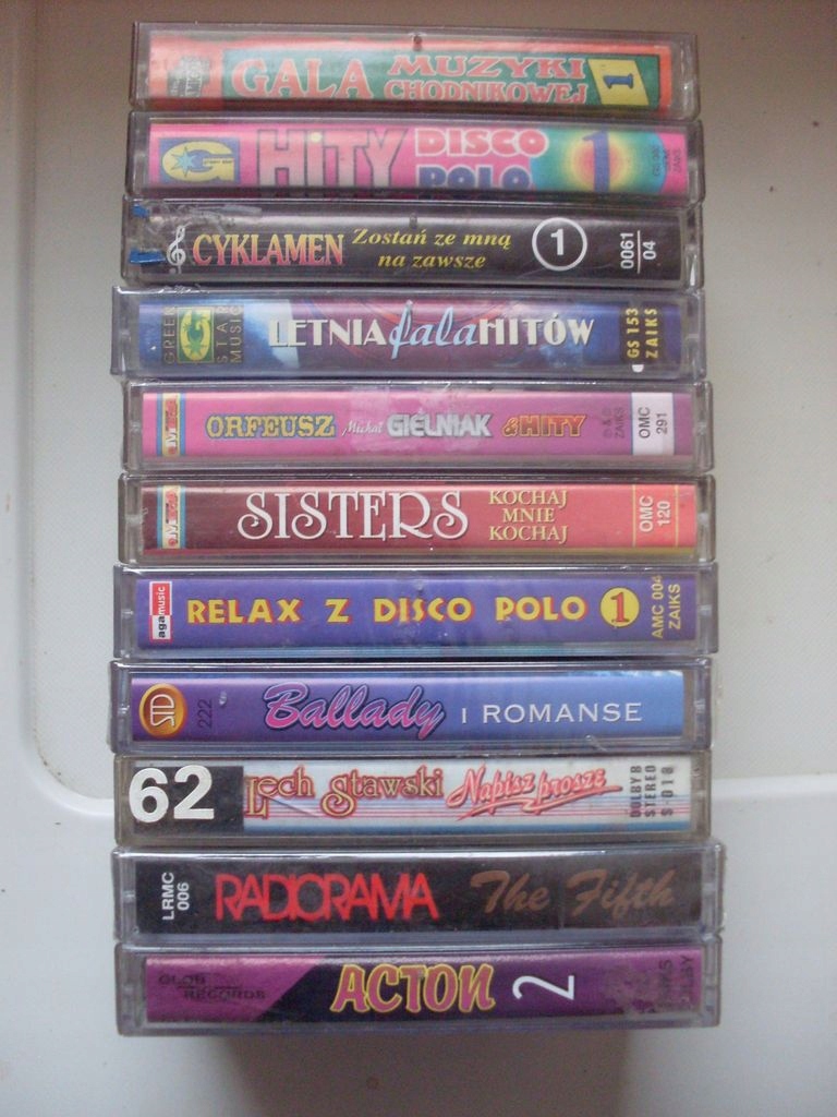 ZESTAW KASETY DISCO POLO DANCE 11 SZTUK