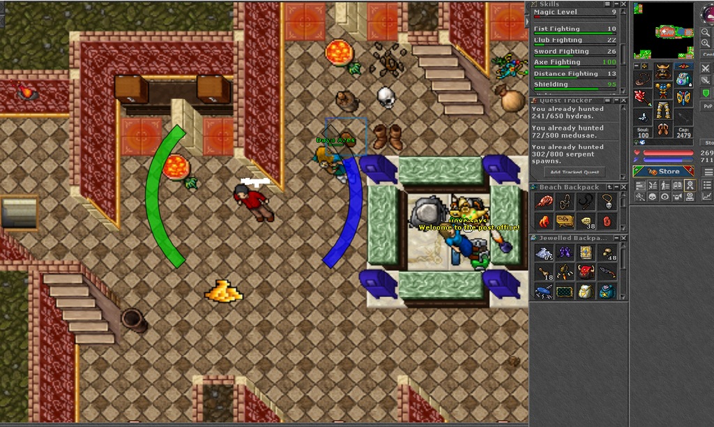 Tibia 175 EK full demon outfit itd
