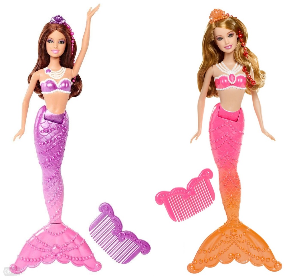 BARBIE Perłowa KSIĘŻNICZKA SYRENA 2 KOLORY BDB47