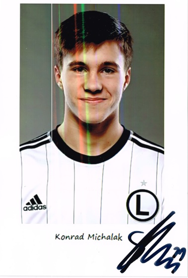 Konrad MICHALAK autograf LEGIA WARSZAWA