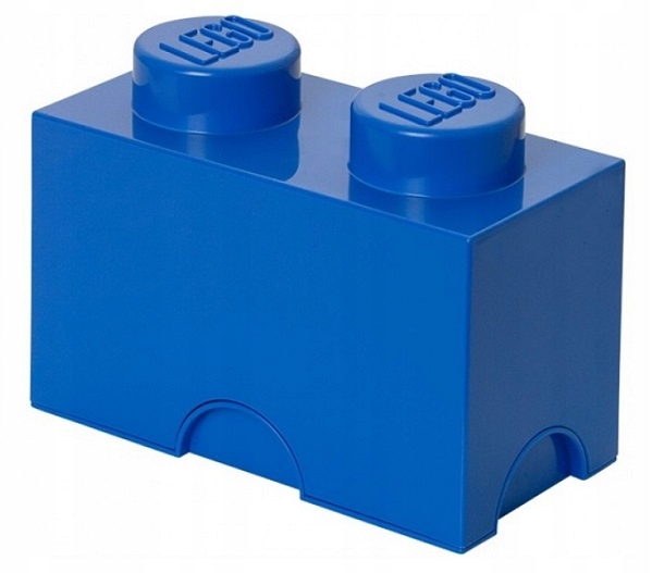 LEGO Pojemnik pudełko na klocki 2 klocek niebieski