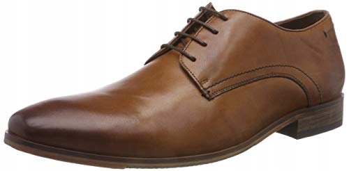 BUTY SALAMANDER PÓŁBUTY SKÓRZANE MĘSKIE BRĄZOWE 43