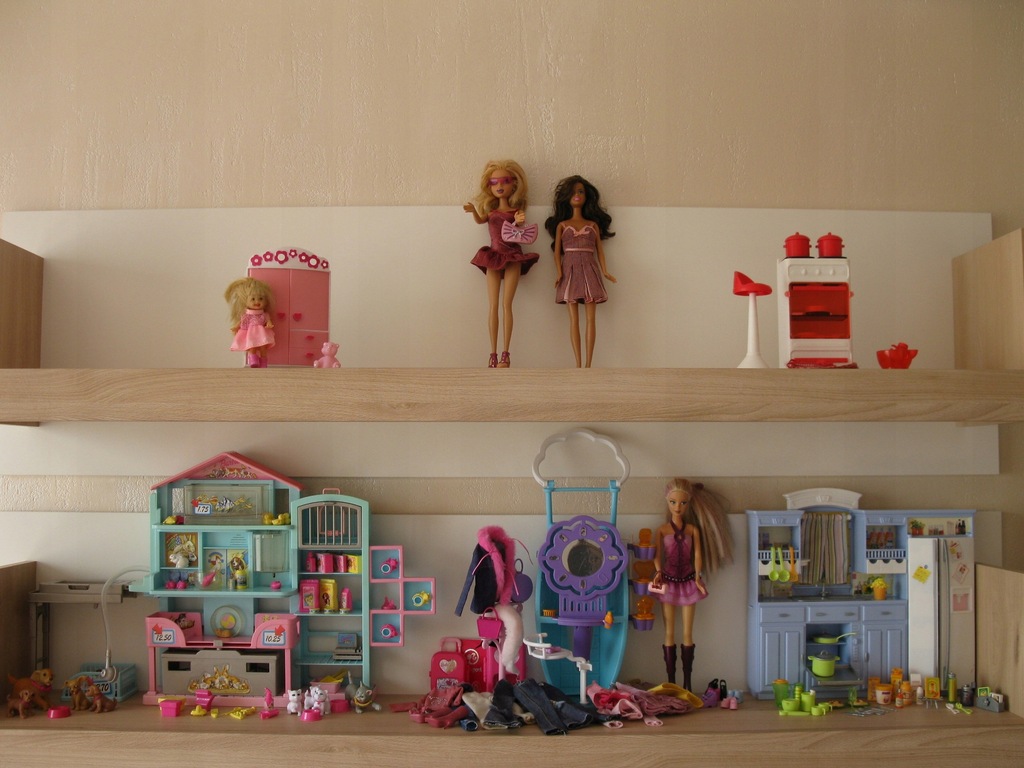 XL zestaw BARBIE sklep zoologiczny kuchnia fashion
