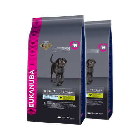 Karma EUKANUBA Adult Large Breed 2x15kg apetete