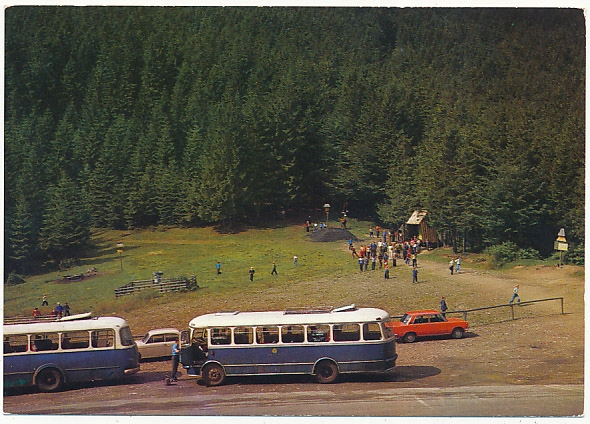 Przełęcz Krowiarki autobus SAN i Jelcz