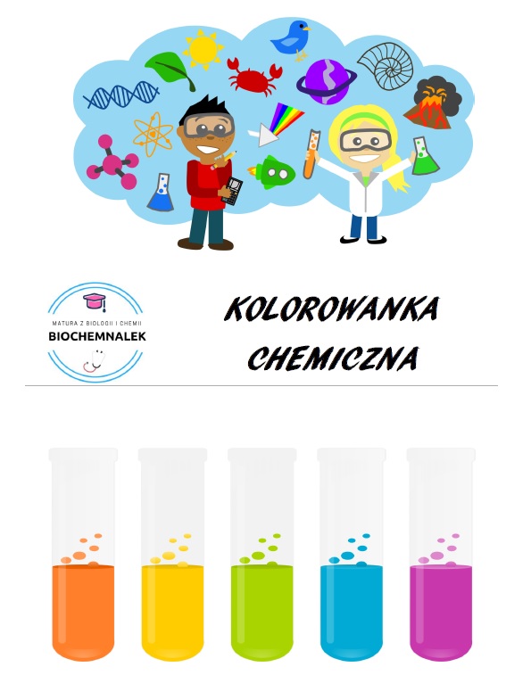 Kolorowanka chemiczna, chemia, matura 2018 PDF