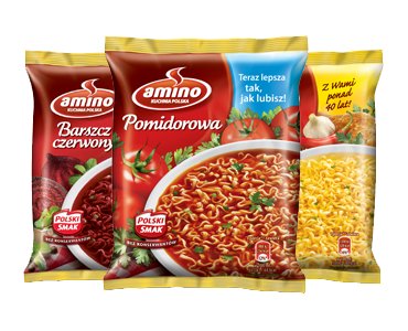 Amino zupki,zupy błyskawiczne 22szt mix smaków