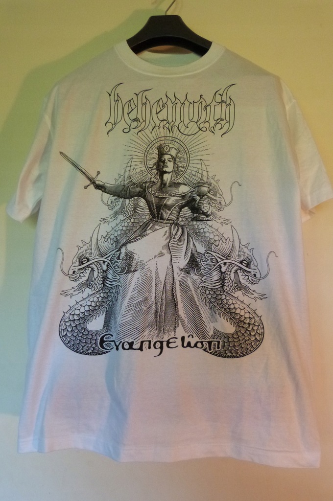 BEHEMOTH - EVANGELION BIAŁY T SHIRT L 2009 RAR