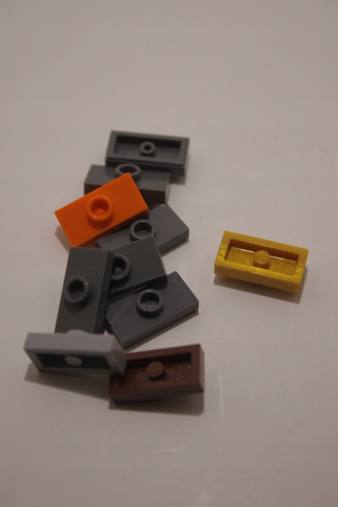 LEGO płytka 1x2 z 1 pinem mix - 3794 10 szt.