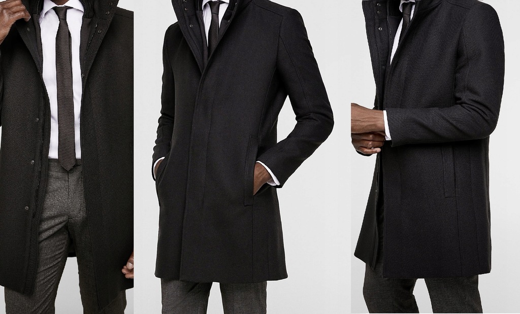 ZARA męski płaszcz elegancki zimowy ocieplenie L ZARA męski płaszcz elegancki zimowy ocieplenie L