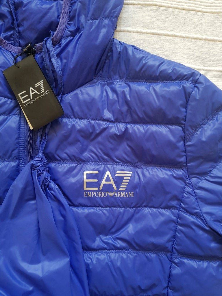 Emporio Armani EA7 niebieska kurtka puchowa rozm L