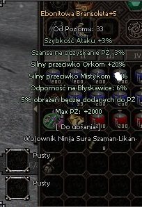 Ebonitowa bransoleta +5 5xb TASMANIA METIN2 s57