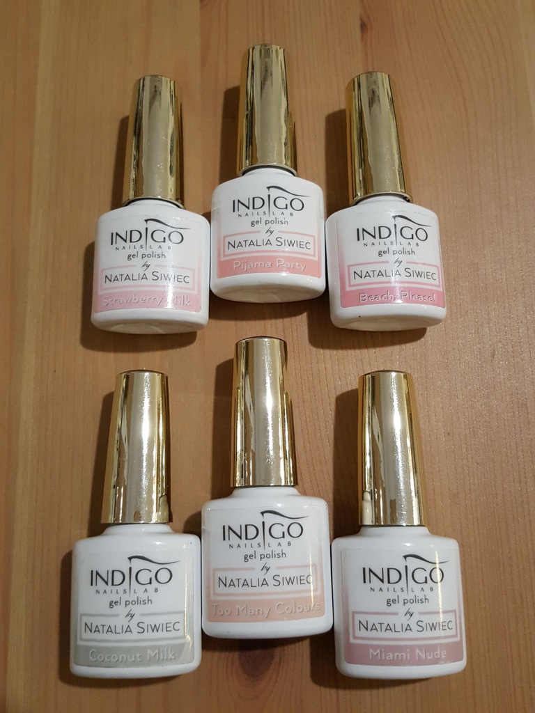 INDIGO by Natalia Siwiec 6 x 5 ml HYBRYDY OKAZJA! - 7180637939 - oficjalne  archiwum Allegro