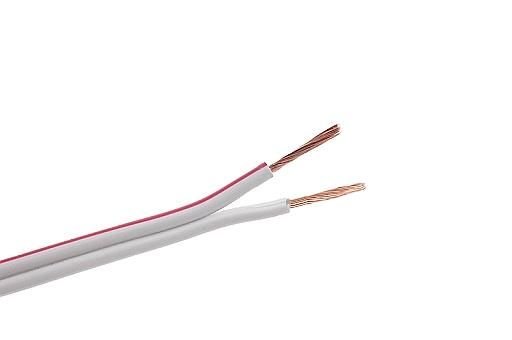 Przewód kabel głośnikowy SMYp 2x0,35mm biały
