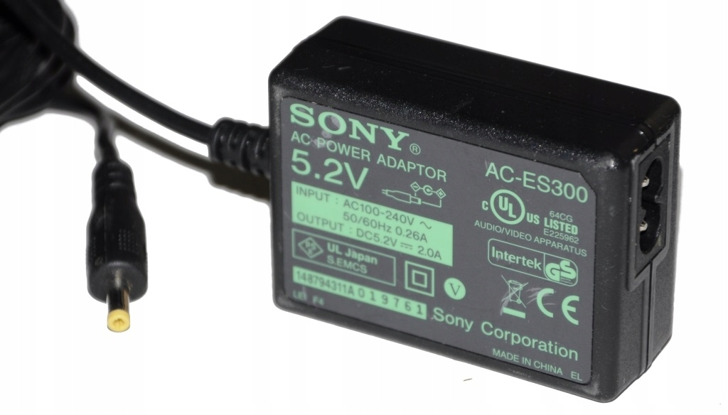 Oryginalna ładowarka SONY 5.2V 2000mA 2A do PSP