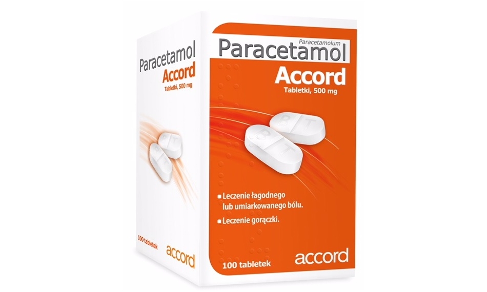PARACETAMOL Accord 0,5 g, 50 tabletek