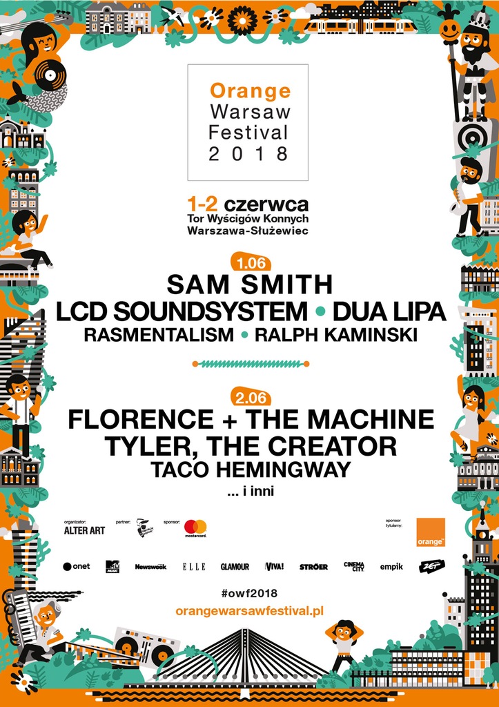 Bilet na orange warsaw festival 2018  1-2 czerwca