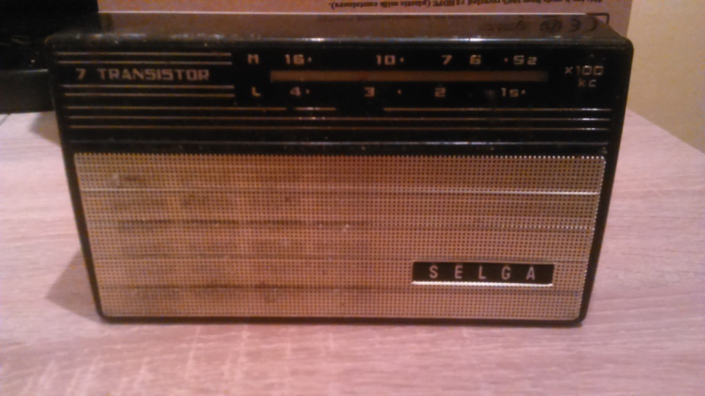 radio antyk marki Selga 7 Transisto w pokrowcu USS - 7079918501 ...