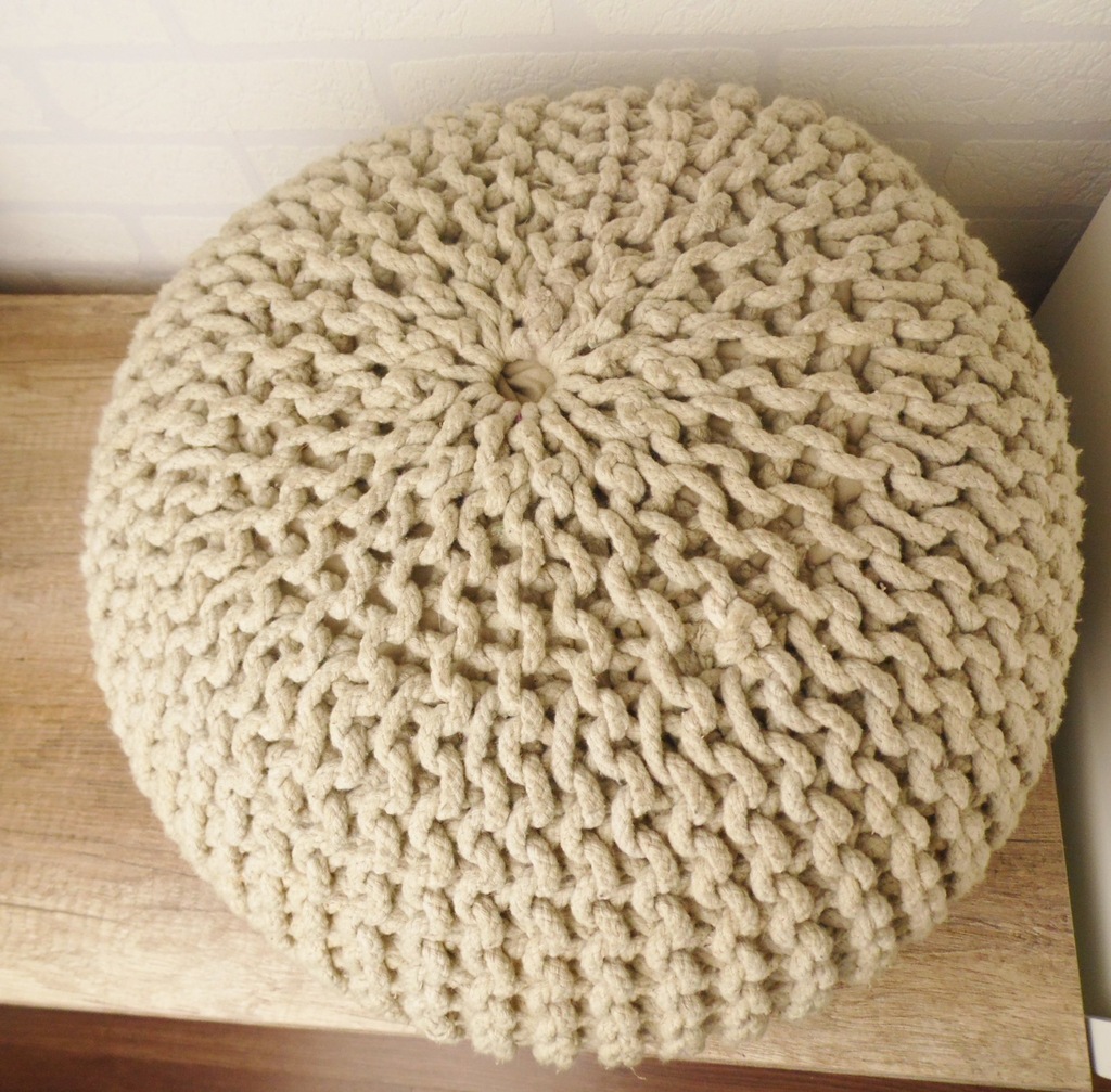 Puf pleciony pufa pleciona jak IKEA 50 cm