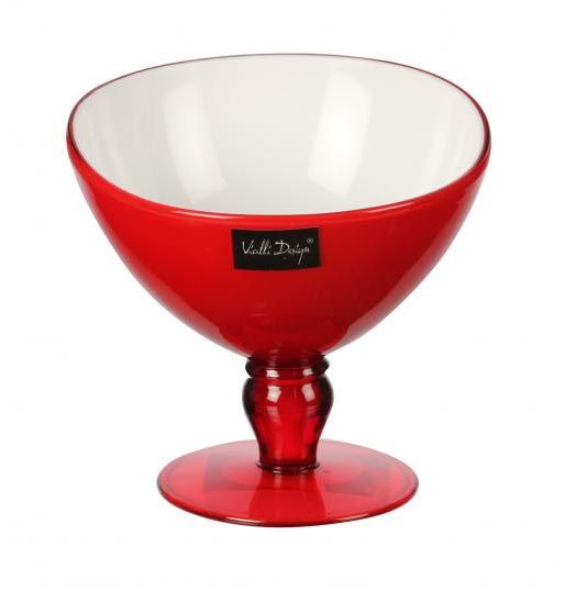 Pucharek do lodów Livio (czerwony) Vialli Design