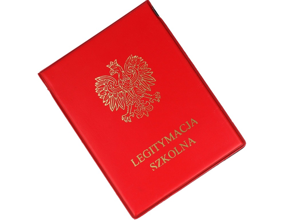TWARDE ETUI OKŁADKA NA LEGITYMACJĘ SZKOLNA RED