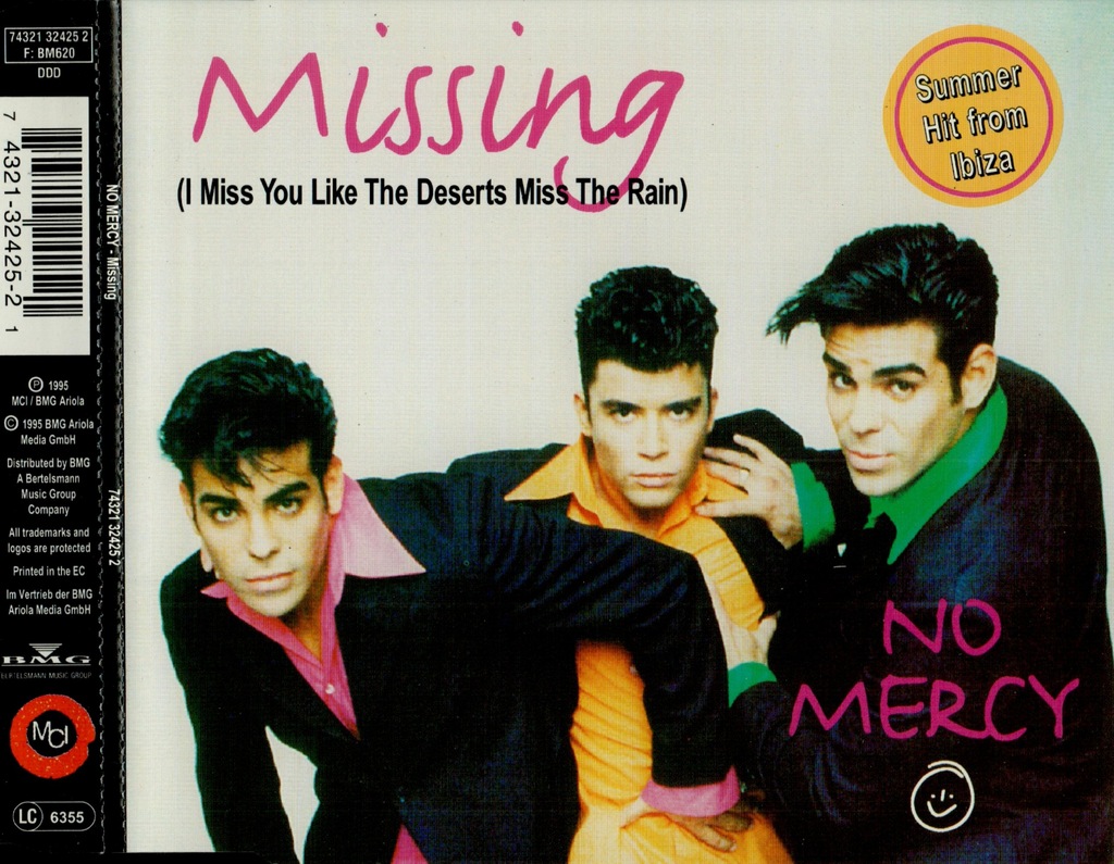 No Mercy - Missing  1995 MAXI CD