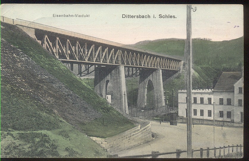 1913 WAŁBRZYCH PODGÓRZE - WIADUKT KOLEJOWY