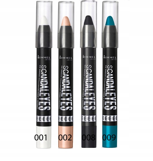 RIMMEL SCANDALEYES CIENIE W KREDCE KOLORY
