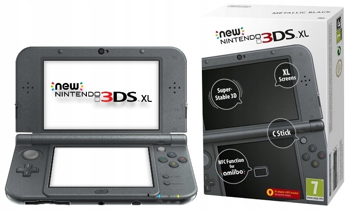 NOWA KONSOLA NINTENDO NEW 3DS XL Black *Sklep W-wa