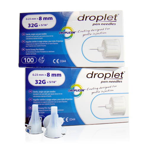 Igły do penów insulinowych Droplet 32G 8mm x200