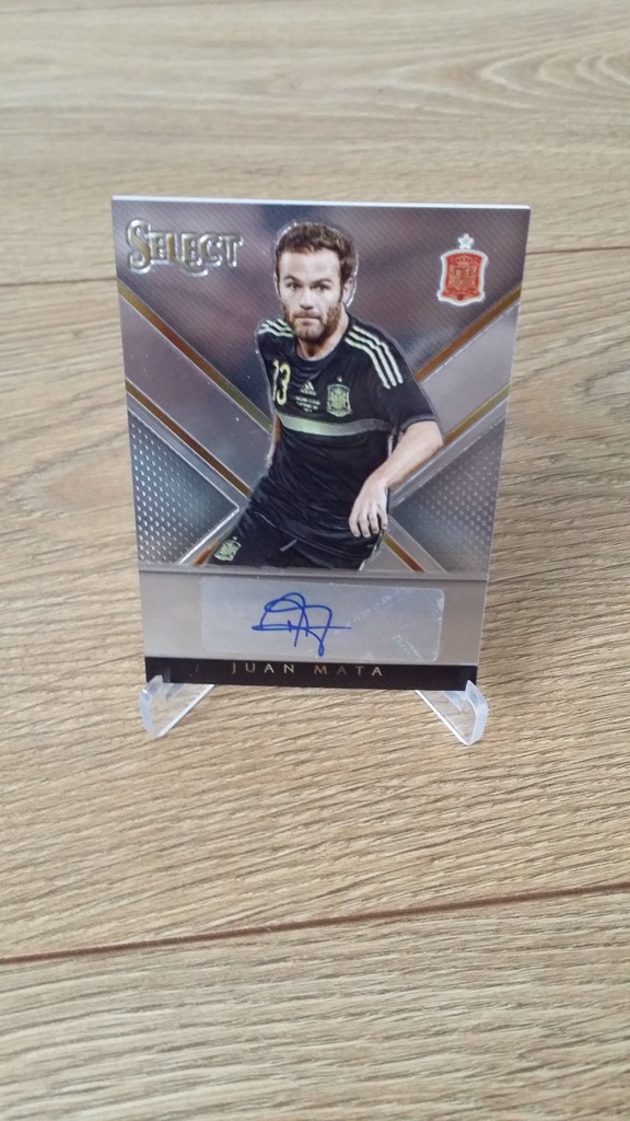 Juan Mata auto autograf select prizm /179
