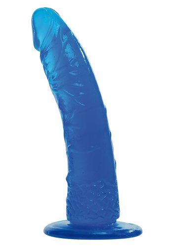 ZABAWKA EROTYCZNA DILDO GUMOWE NIEBIESKIE 15 CM