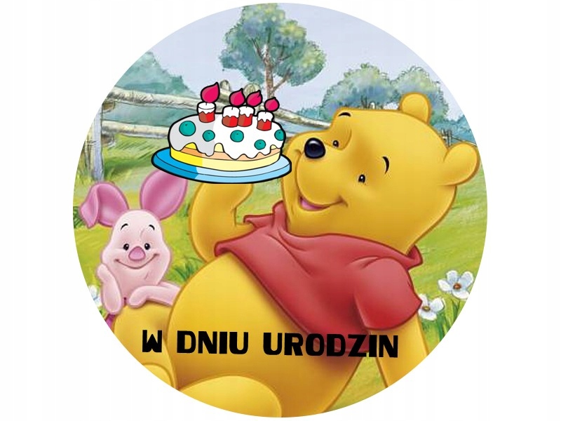 GRUBY OPŁATEK NA TORT KUBUŚ PUCHATEK + GRATIS!!!!!