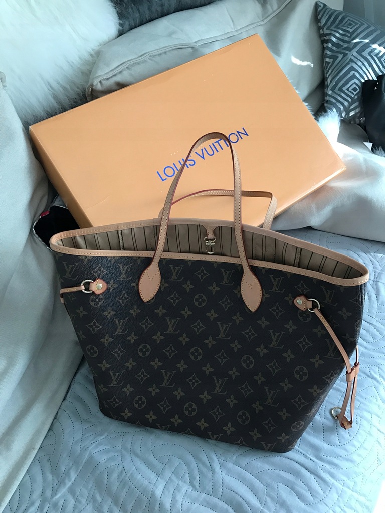 torebka neverfull louis vuitton azzur skóra licowa cudo Szczecin