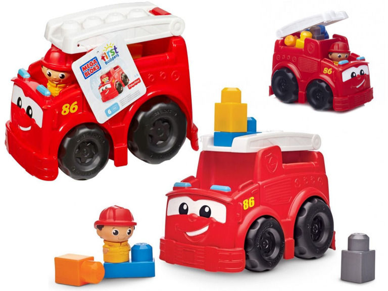 MEGA BLOKS First Builders KLOCKI Wóz STRAŻ POŻARNA