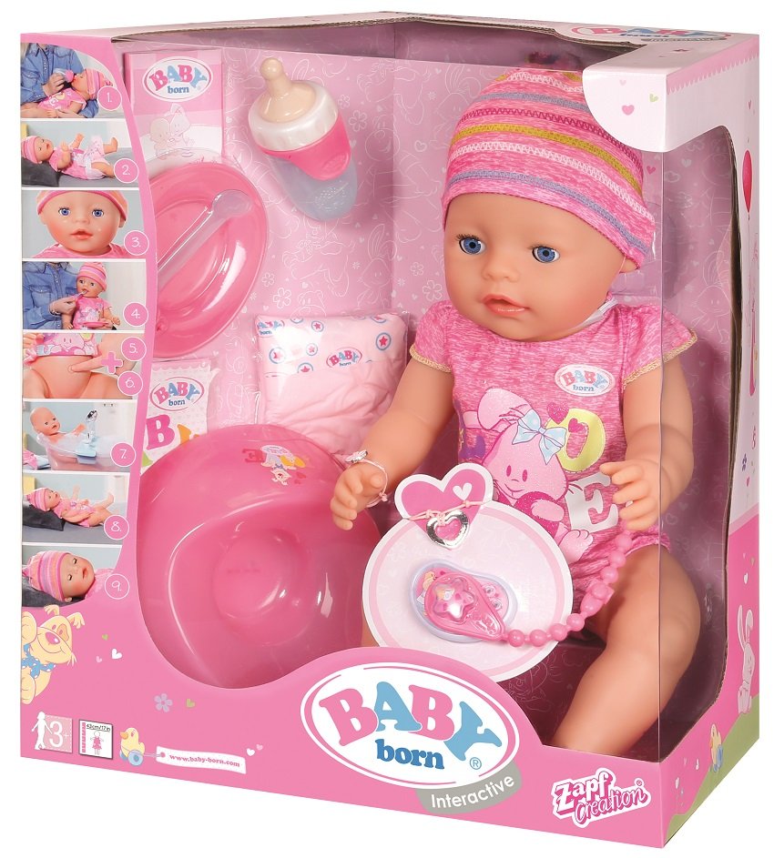 Lalka interaktywna 43 cm Baby Born 822005 Zapf